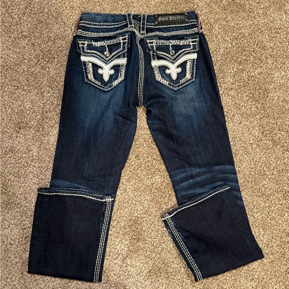 Rock Revival Denim with Orange Accents - Picture 3 of 3